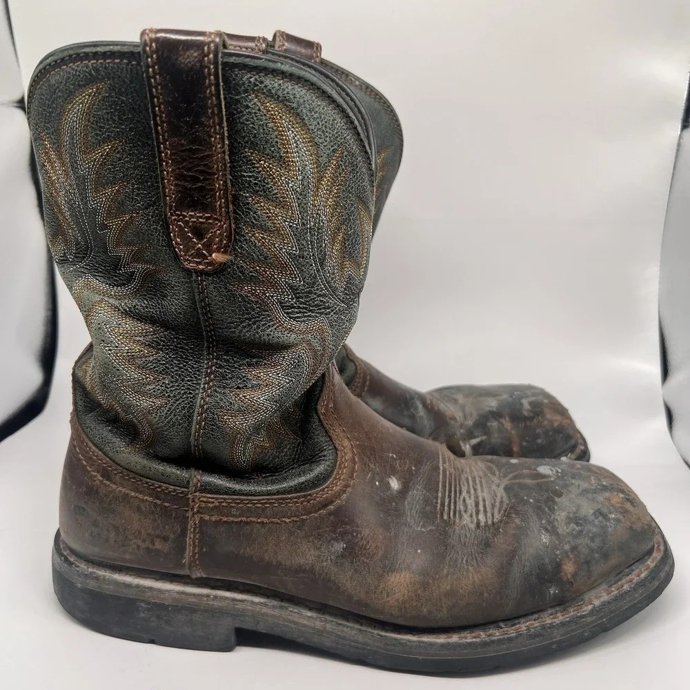 Ariat | Shoes | Ariat Boots Mens 95 D Sierra Wide Square Toe Work ...